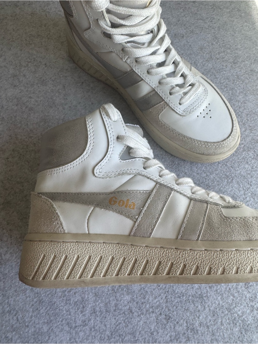 Gola x Anthropologie Slam Hightop Sneakers Size 6 - Picture 5 of 8